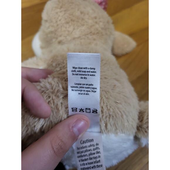 Rudolph the Red-Nosed Reindeer Clarice Plush Brown Sparkle Deer w/ Pink Dot Bow - Picture 7 of 9